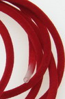 300328#силиконова тръбичка кадифе 3мм. отвор 2 мм. червена -10 м/4.00лв